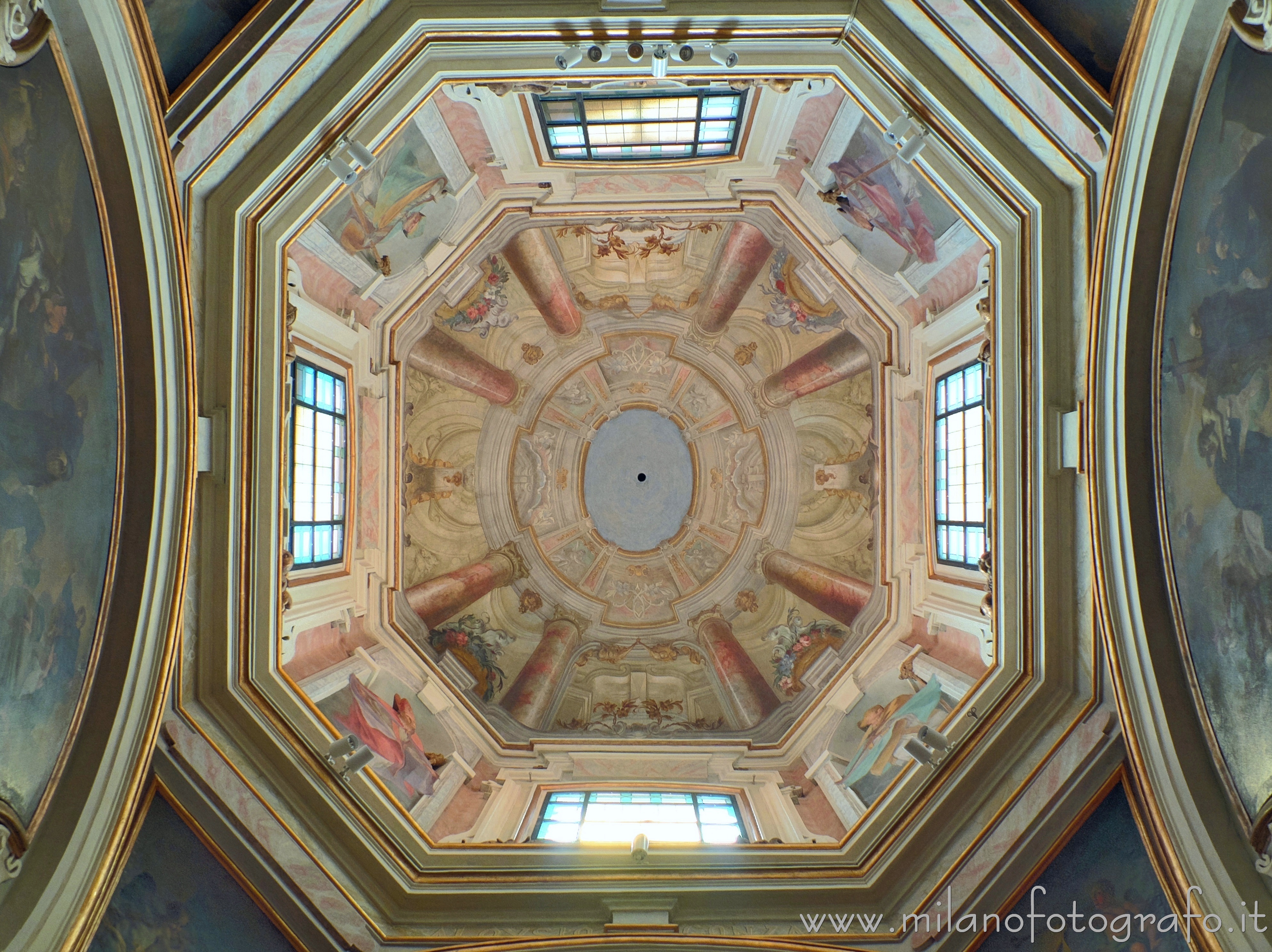 Milan (Italy) - Interior of the dome of the Chapel of St. Nicholas of Tolentino in the Basilica of San Marco - Full resolution picture